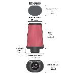 Filtre A Air Filtre A Air Universel KetN Rc-3680