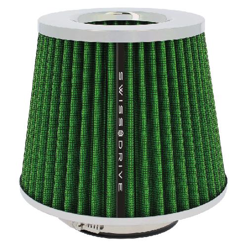 Filtre A Air Filtre A Air Universel Stream Vert + 4 Bagues - Swiss Drive
