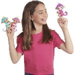 Robot Miniature - Personnage Miniature - Animal Anime Miniature FINGERLINGS - LANSAY - CHARLI - Petit singe interactif - figurine