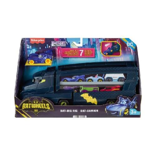 Vehicule Miniature Assemble - Engin Terrestre Miniature Assemble Fisher-Price-Batwheels DC-Bat-camion avec rampe HMX07