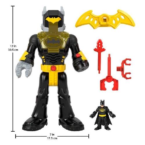 Figurine Miniature - Personnage Miniature Fisher-Price-DC Super Friends Batman dans son Exosquelette-robot - Imaginext - HYG31