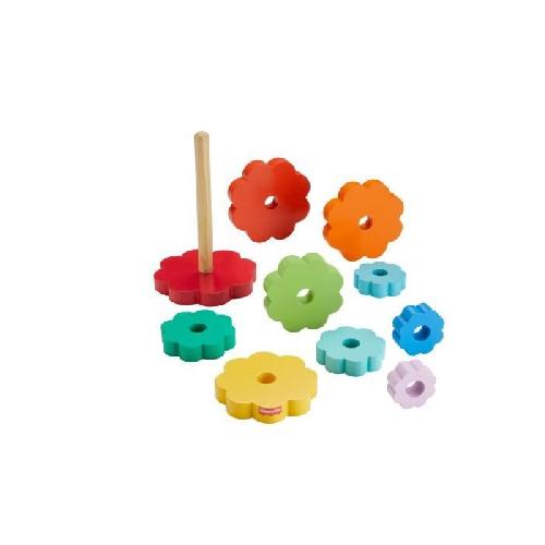 Jeu D'apprentissage Fisher-Price-Empileur d'Anneaux avec 10 pieces en bois HXT77