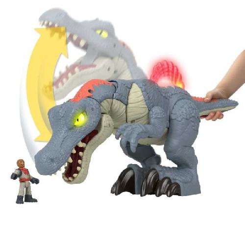 Figurine Miniature - Personnage Miniature Fisher-Price Imaginext-Jurassic World-Spinosaurus Dents Acérées-Coffret HML41