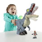 Figurine Miniature - Personnage Miniature Fisher-Price Imaginext-Jurassic World-Spinosaurus Dents Acérées-Coffret HML41