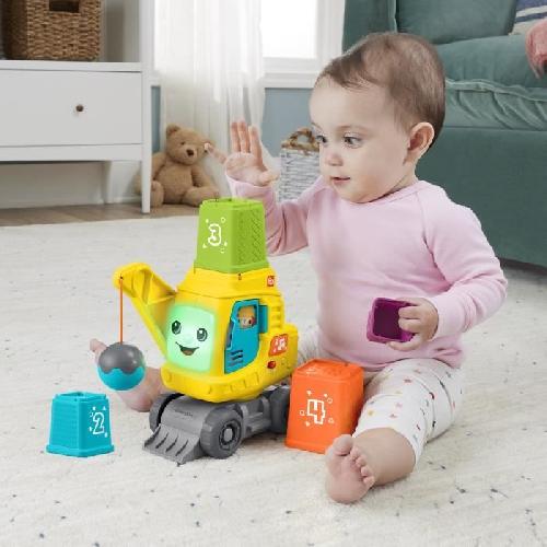 Accessoire De Jeu Multimedia Enfant Fisher-Price-La Calculo'Grue-Blocs avec effets sonores et lumineux HXF48