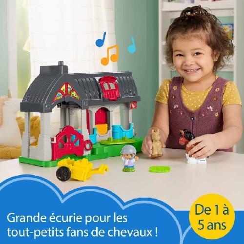 Table Activite - Jouet D'activite FISHER-PRICE Little People-L'écurie des Joyeux Chevaux avec 6 éléments - Fisher-Price - HWR84