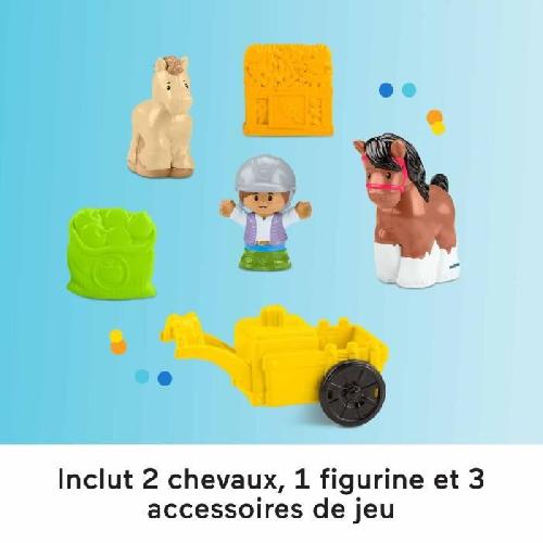 Table Activite - Jouet D'activite FISHER-PRICE Little People-L'écurie des Joyeux Chevaux avec 6 éléments - Fisher-Price - HWR84