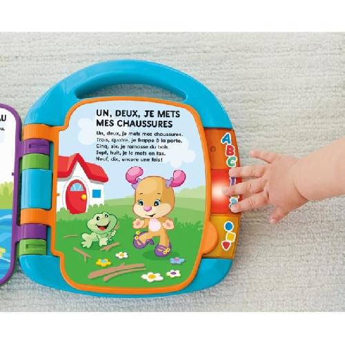 Table Activite - Jouet D'activite Fisher-Price - Livre Interactif Comptines - Livre bébé - 6 mois et + CDH39