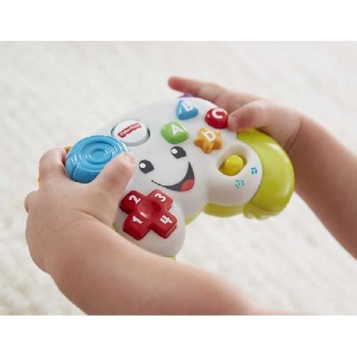 Console Educative Fisher-Price-Manette de jeu et d'apprentissage Rires et Éveil HXB63