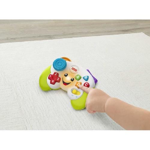 Console Educative Fisher-Price-Manette de jeu et d'apprentissage Rires et Éveil HXB63