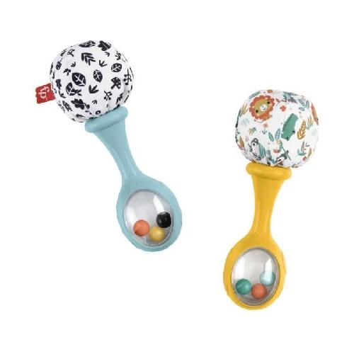 Imitation Instrument Musique Fisher-Price-Mes Premiers Maracas-Jouet d'éveil 2 hochets des 3 mois HMF34