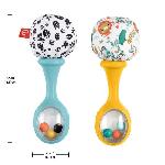 Imitation Instrument Musique Fisher-Price-Mes Premiers Maracas-Jouet d'éveil 2 hochets des 3 mois HMF34