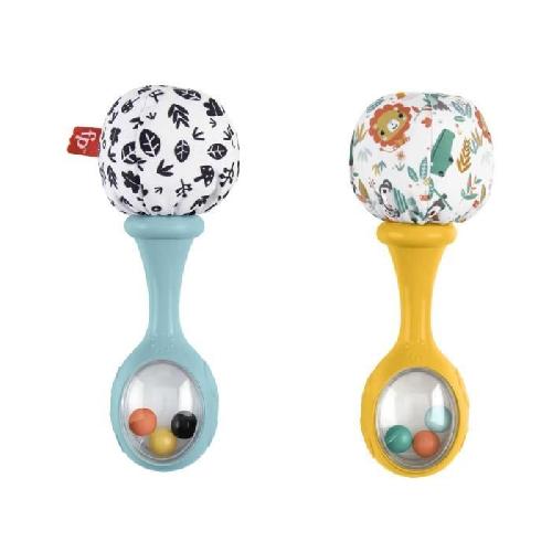 Imitation Instrument Musique Fisher-Price-Mes Premiers Maracas-Jouet d'éveil 2 hochets des 3 mois HMF34