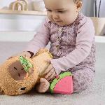 Jeu D'apprentissage Fisher-Price-Mon Capybara Câlins-Peluche Anneau De Dentition Et Hochet - Des 3 mois- HYR54