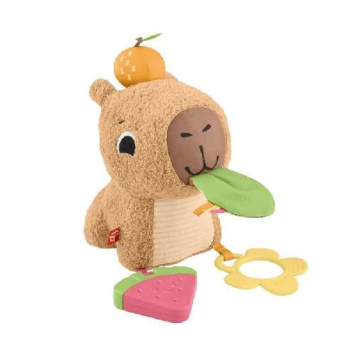 Jeu D'apprentissage Fisher-Price-Mon Capybara Câlins-Peluche Anneau De Dentition Et Hochet - Des 3 mois- HYR54