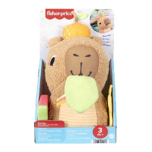 Jeu D'apprentissage Fisher-Price-Mon Capybara Câlins-Peluche Anneau De Dentition Et Hochet - Des 3 mois- HYR54