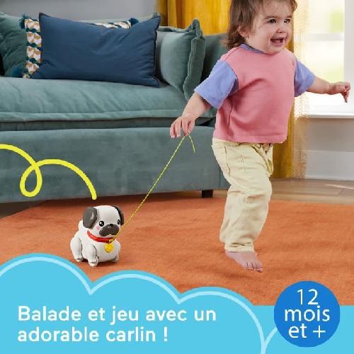 Jouet A Tirer - Jouet A Pousser Fisher-Price-Mon Carlin a Promener-Jouet a tirer pour bébé HTW94