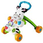 Chariot A Pousser Fisher-Price - Mon Trotteur Zebre Parlant - Trotteur bébé  - 6 mois et + DLD96