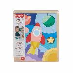 Forme A Trier - Forme A Agencer - Boite A Forme - Pyramide-gigogne FISHER-PRICE Puzzle en Bois L'Espace-Puzzle 42 pieces pour les petits - Fisher-Price - HXY42