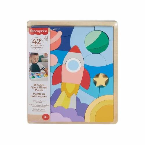 Forme A Trier - Forme A Agencer - Boite A Forme - Pyramide-gigogne FISHER-PRICE Puzzle en Bois L'Espace-Puzzle 42 pieces pour les petits - Fisher-Price - HXY42