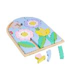 Jeu D'apprentissage Fisher-Price-Puzzle Fleurs en Bois-Puzzle 37 pieces pour la maternelle HXT97