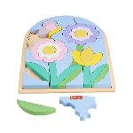 Jeu D'apprentissage Fisher-Price-Puzzle Fleurs en Bois-Puzzle 37 pieces pour la maternelle HXT97