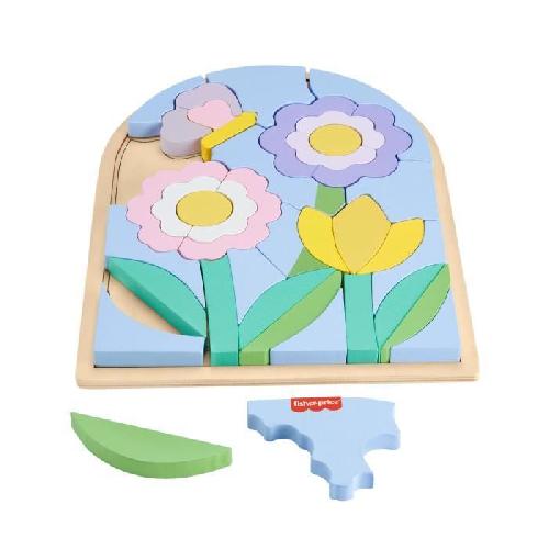 Jeu D'apprentissage Fisher-Price-Puzzle Fleurs en Bois-Puzzle 37 pieces pour la maternelle HXT97