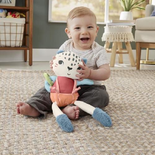 Poupon Fisher-Price-Uncia. mon Léopard des Neiges-Jouet d'éveil pour bébé HKD64