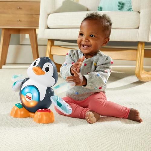 Table Activite - Jouet D'activite Fisher-Price - Valentin le Pingouin Linkimals - Jouet d'éveil bébé - Des 9 mois HCJ61