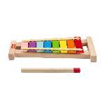 Jeu D'apprentissage Fisher-Price-Xylophone en bois. instrument de musique avec 2 pieces HXV13