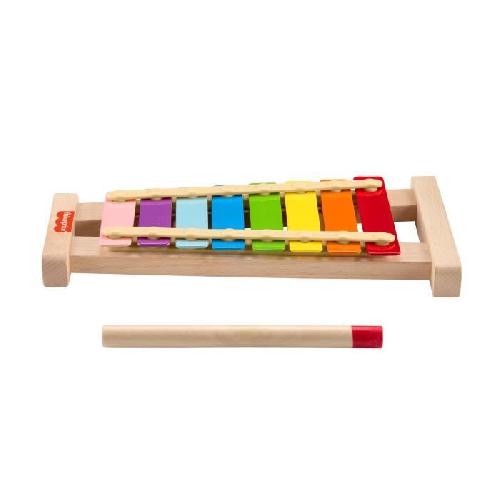 Jeu D'apprentissage Fisher-Price-Xylophone en bois. instrument de musique avec 2 pieces HXV13