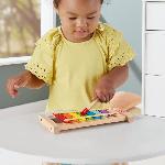 Jeu D'apprentissage Fisher-Price-Xylophone en bois. instrument de musique avec 2 pieces HXV13