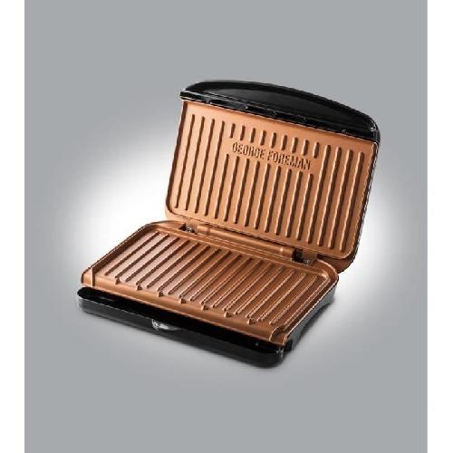 Grill Electrique Fit Grill Copper Medium George Foreman 25811-56 - 2 en 1 - Rangement pratique - Performance & Design Premium - Nettoyage facile