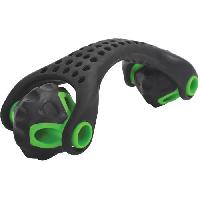 Fitness - Musculation Rouleau de massage / fitness - SCHILDKROT - Ergonomique - Diametre 55 mm - 19 cm - Noir et Vert