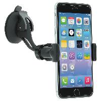 Fixation - Support Telephone Support pince compatible avec smartphone - 2cmx10cm - 360 Noir - Pulse