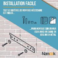 Fixation Tv - Support Tv - Support Mural Pour Tv NANOOK Support Mural inclinable pour téléviseurs de 32-55 Pouces- Solution de Montage pour des télés LCD et (O)LED - Noir