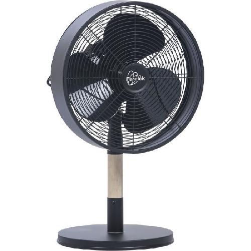 Ventilateur FLORIDA Noir & Bois - Ventilateur a poser Ø30cm 35W oscillant