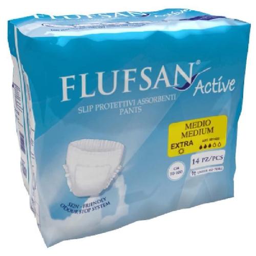 FLUFSAN Culottes absorbantes Active medium pour incontinence jour x14