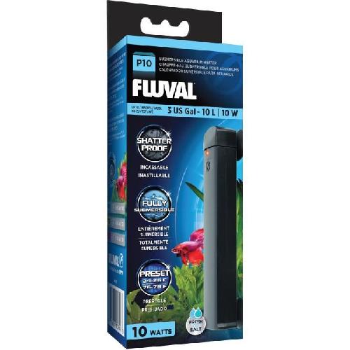 Chauffage FLUVAL Chauffe-eau submersible P10 Fluval pour aquariums. 10 W