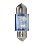 Ampoules Wedgebase - Veilleuses FLUX 2 ampoules navettes a LED - Bleues - 31mm - 12V - 0.25W