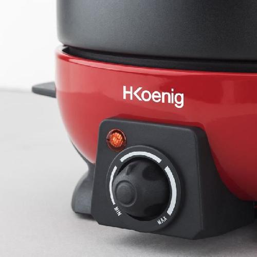 Fondue Electrique Fondue électrique 6 personnes - H.Koenig - ALP1800 - 800 W - Rouge / Noir