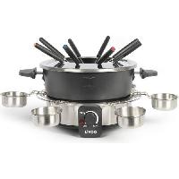 Fondue Electrique Appareil a fondue électrique LIVOO DOC264 - 1.8L - 8 fourchettes incluses - Thermostat ajustable - Inox