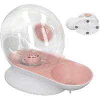 Fontaine A Eau Distributeur d'eau avec filtre - Mpets - SNAIL - 2800 ml - Blanc. Rose & Transparent