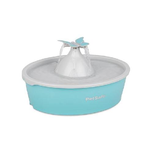 Fontaine A Eau Fontaine pour animaux - PETSAFE - Drinkwell Papillon - 1.5 L - Bleu et Gris - Intérieur