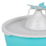 Fontaine A Eau Fontaine pour animaux - PETSAFE - Drinkwell Papillon - 1.5 L - Bleu et Gris - Intérieur