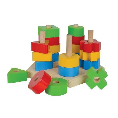 Jeu D'assemblage - Jeu De Construction - Jeu De Manipulation Formes a Empiler - Eichhorn - Des 12 Mois - Mixte - Blanc - Enfant