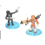 Figurine Miniature - Personnage Miniature FORTNITE Battle Royale - Pack Duo Figurines 5cm - Mission Specialist et Dark Voyager