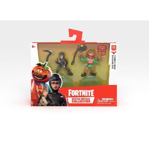 Figurine Miniature - Personnage Miniature FORTNITE Battle Royale - Pack Duo Figurines 5cm - Shadow Ops et Tomato Head