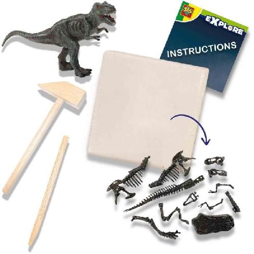 Etude Histoire - Etude Geographie - Etude Archeologie Fouille de dinosaures et de squelettes 2 en 1 - T-rex - SES CREATIVE