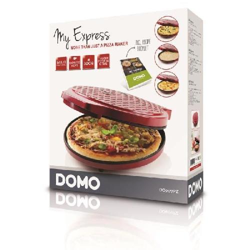 Four A Pizza Four a pizza - DOMO - My express - 1450W - Rouge - Minuterie - Température variable